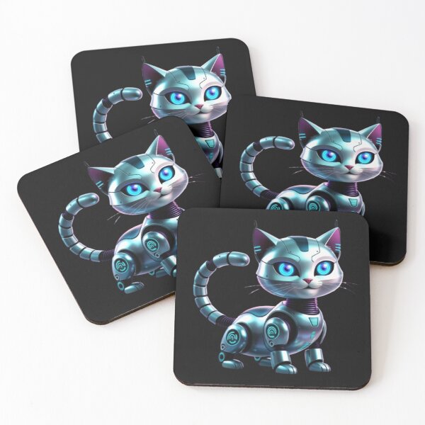 Item preview, Cyber Cat – Futuristic Robot Kitty Design designed and sold by AIRONY.DESIGNS.