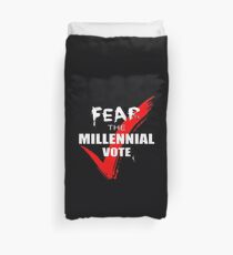 Fear The Millennial Vote: Gear Duvet Cover