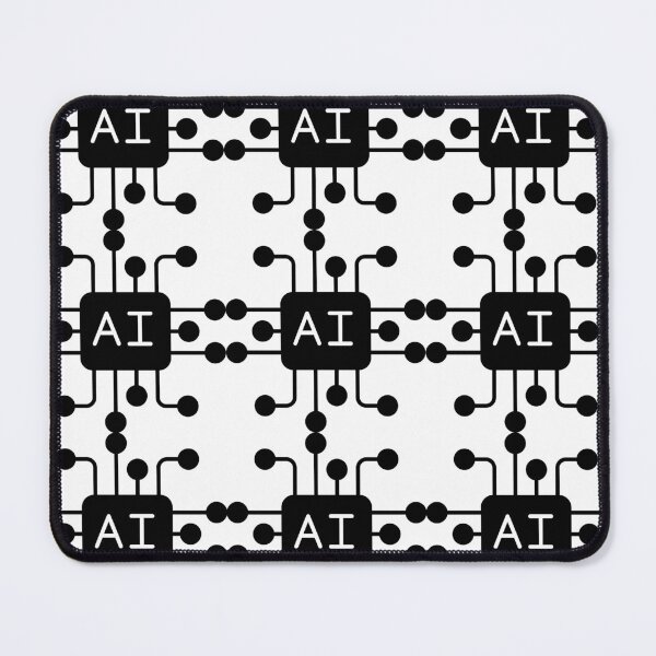 Item preview, AI Logo Pattern – Minimal Tech Repetition Design designed and sold by AIRONY.DESIGNS.