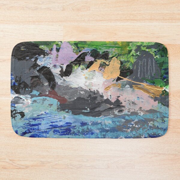 Item preview, Original Painting Abstract Landscape Waterfall Riverside Organic Shapes Bold Colors Stunning Abstract Compotorary  designed and sold by pngrktes-art.