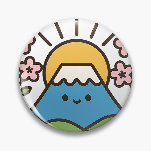 Item preview, Kawaii Mount Fuji Cherry Blossom Japanese Landscape designed and sold by NipponPop.
