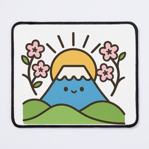 Item preview, Kawaii Mount Fuji Cherry Blossom Japanese Landscape designed and sold by NipponPop.