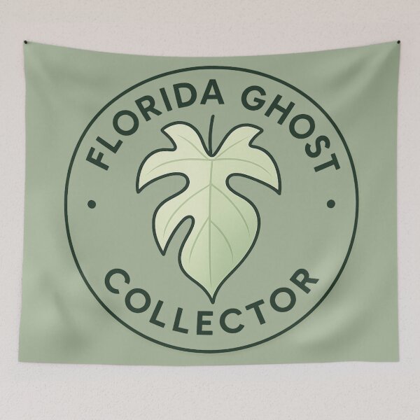 Item preview, Florida Ghost Collector – Rare Philodendron Plant Badge designed and sold by Planthem.
