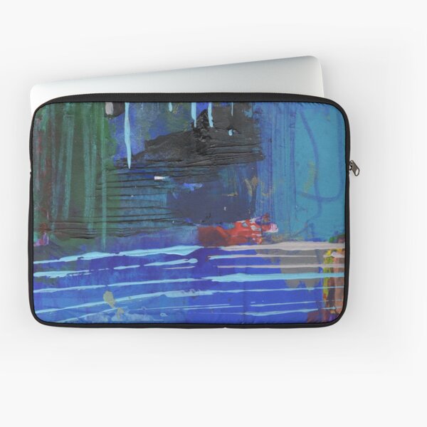 Item preview, Blue Lines Multicolored Tonal Textured Stripes Original Abstract Painting designed and sold by pngrktes-art.
