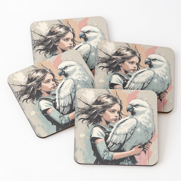 Item preview, Girl holding a white bird 2 designed and sold by AlinaSCorner.