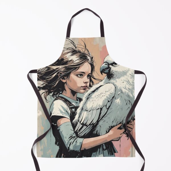 Item preview, Girl holding a white bird 2 designed and sold by AlinaSCorner.