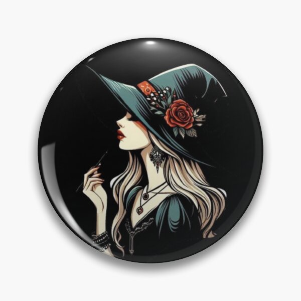 Item preview, Enchanting Witch with Rose Hat designed and sold by DixieGirlStudio.