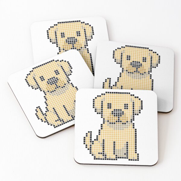 Item preview, Pixeled Lab (yellow) designed and sold by Brain Fart Buffet.