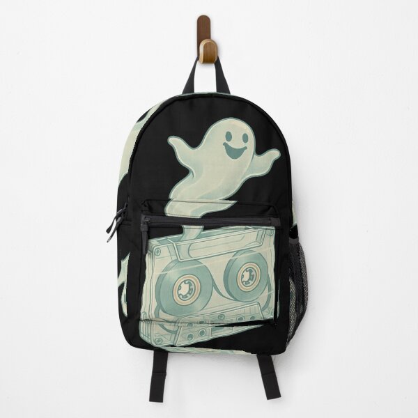 Item preview, Retro Ghost Mixtape – Spooky Cassette Tape with Friendly Spirit designed and sold by Shoot-The-Moon.