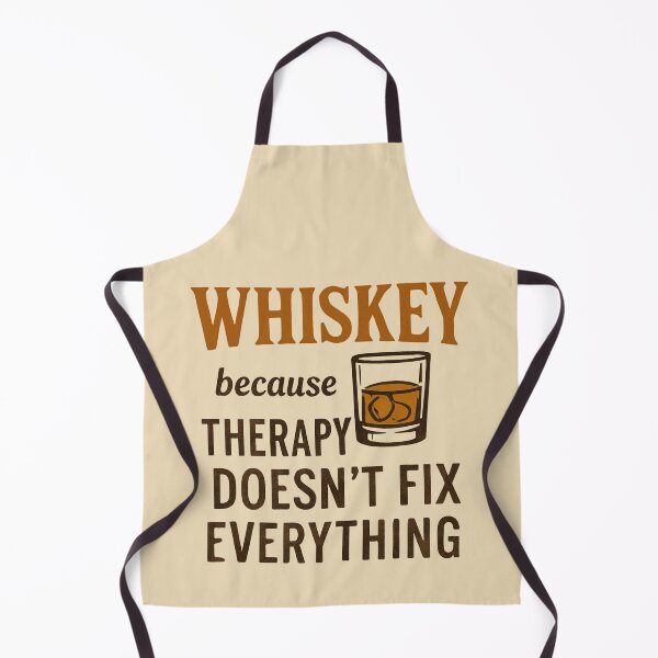 Item preview, Whiskey Because Therapy Doesn’t Fix Everything – Vintage Drink Quote designed and sold by Meandmyshop.