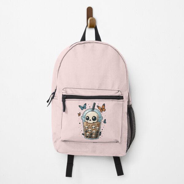 Item preview, Skull Bubble Tea Design – Creepy Cute Boba with Mini Skull Pearls designed and sold by ColorSplash123.