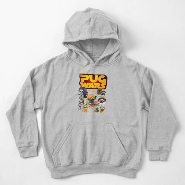 PUG WARS Kids Pullover Hoodie
