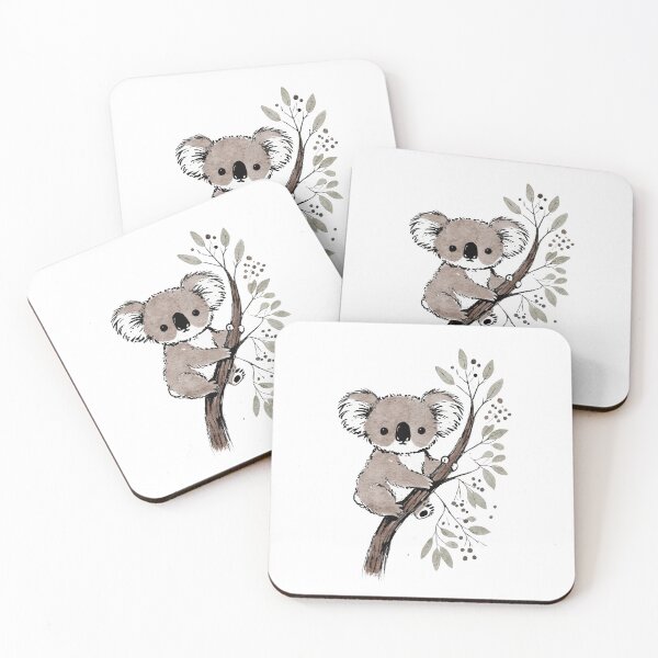 Item preview, Baby koala sitting in a eucalyptus tree designed and sold by Linilei.