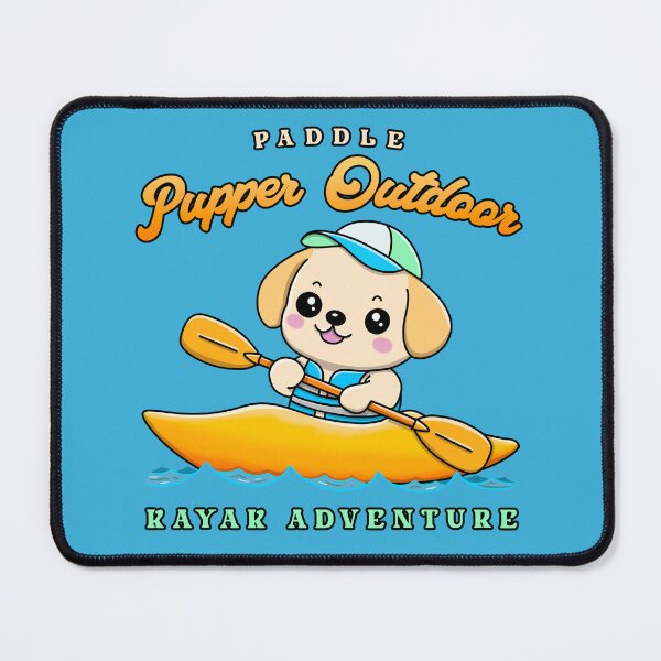 Item preview, Kayak Adventure Cute Dog : Outdoor Explorer Kayak Dog designed and sold by ImaginarStore.