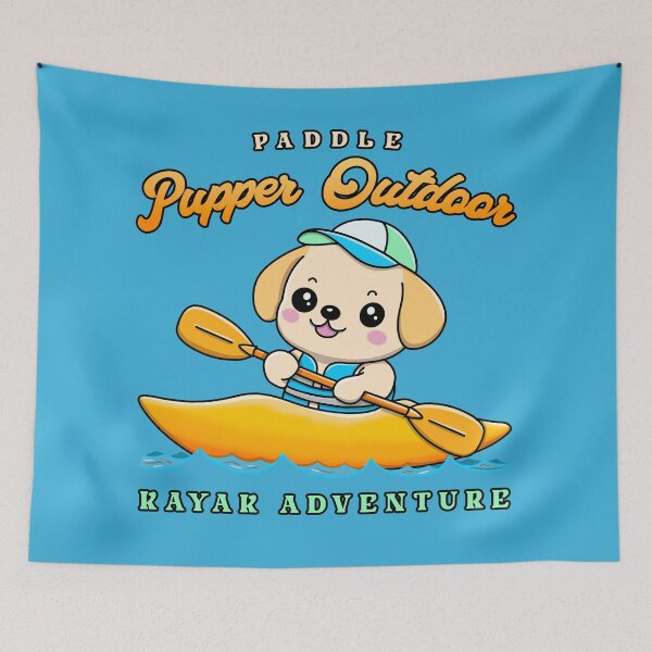 Item preview, Kayak Adventure Cute Dog : Outdoor Explorer Kayak Dog designed and sold by ImaginarStore.