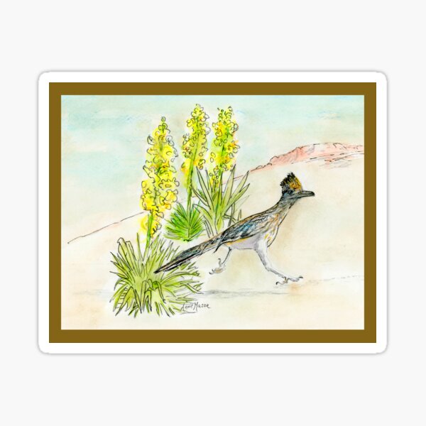 New Mexico - state bird and flower Sticker