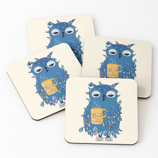 Item preview, The early bird needs a lot of coffee designed and sold by Patterista.