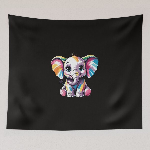 Item preview, Cute Artsy Elephant designed and sold by CookieCreature.