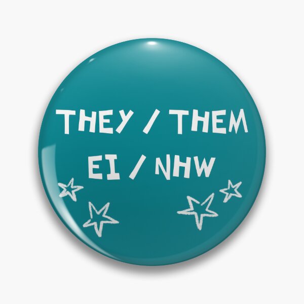 Item preview, They/them ei/nhw English and Welsh pronouns (teal) designed and sold by GabriellaWilde.
