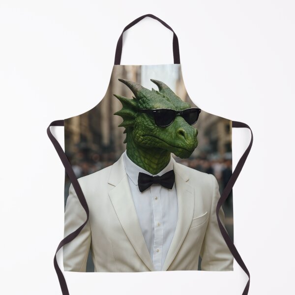Item preview, Suave anthropomorphic green dragon designed and sold by mystiquelicorne.