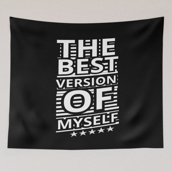 Item preview, TMotivational B&W THE BEST VERSION OF MYSELF. designed and sold by Giulivo Store Graphic.