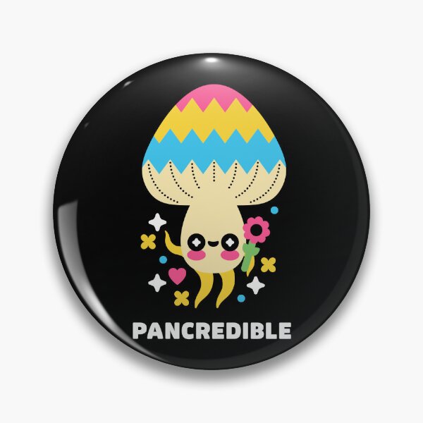Item preview, Pansexual Pride Mushroom designed and sold by musingtreeart.