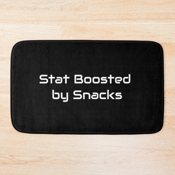 Item preview, Stat Boosted by Snacks – Funny Gamer Quote for Snack-Fueled Play designed and sold by GameLore.