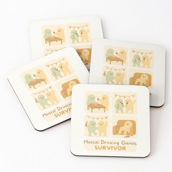 Item preview, Hostel Drinking games survivor - Funny Travel Design designed and sold by HolaNomad.