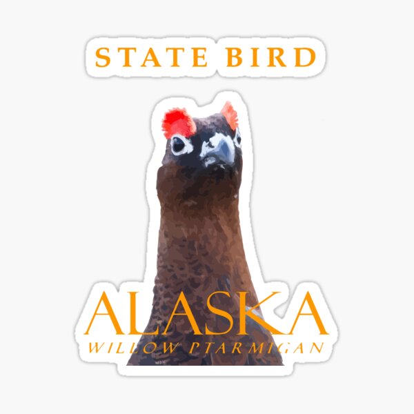 Item preview, Alaska Territory Bird The Willow Grouse designed and sold by taiche.