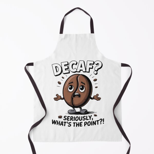 Item preview, Decaf? Seriously, What’s the Point?! – Funny Coffee Bean Cartoon designed and sold by JPees.