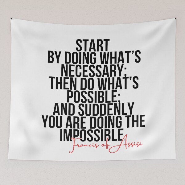 Item preview, Start by Doing What's Necessary – Motivational Typography Design designed and sold by CallisC-Arts.