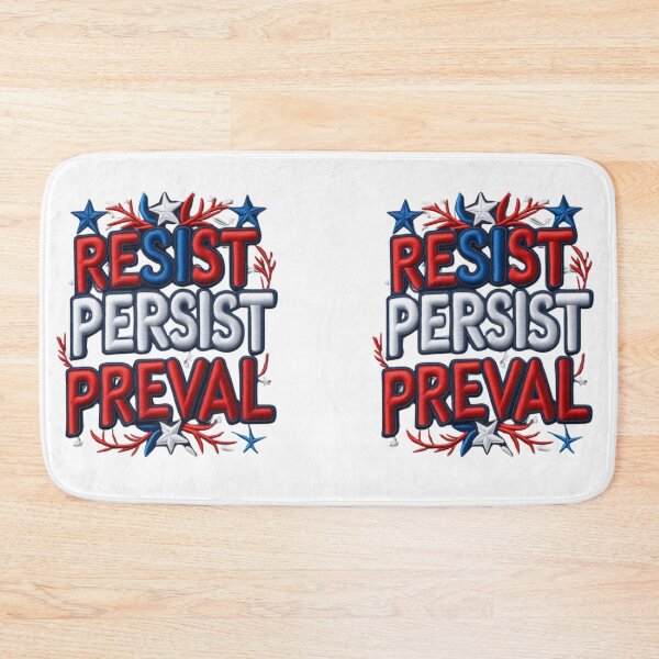 Item preview, Resist Persist Prevail Embroidered Patch Design designed and sold by ArtDesignTp.