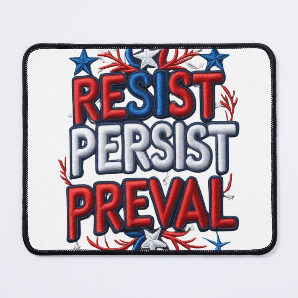 Item preview, Resist Persist Prevail Embroidered Patch Design designed and sold by ArtDesignTp.