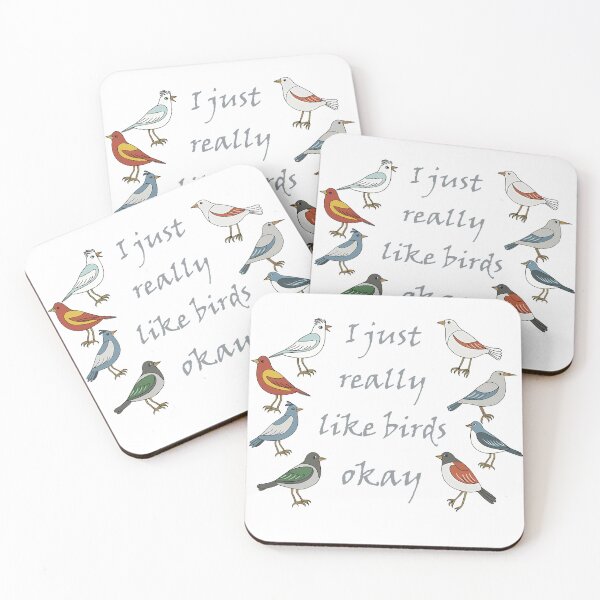 Item preview, I Just Really Like Birds OK T-Shirt – Funny Birdwatcher Gift  designed and sold by countrymouse.