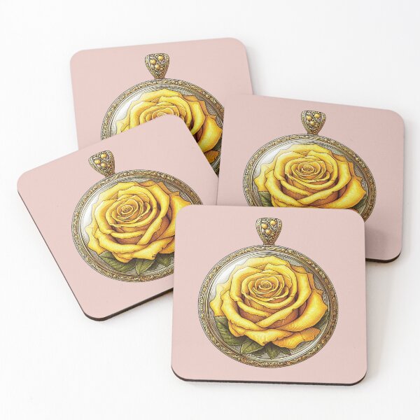 Item preview, Preserved Yellow Rose Pendant designed and sold by AmberRoseWrites.