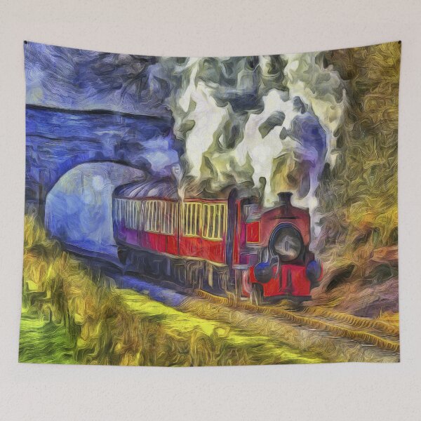 Item preview, Steam Train Van Gogh Style designed and sold by Londonimages.