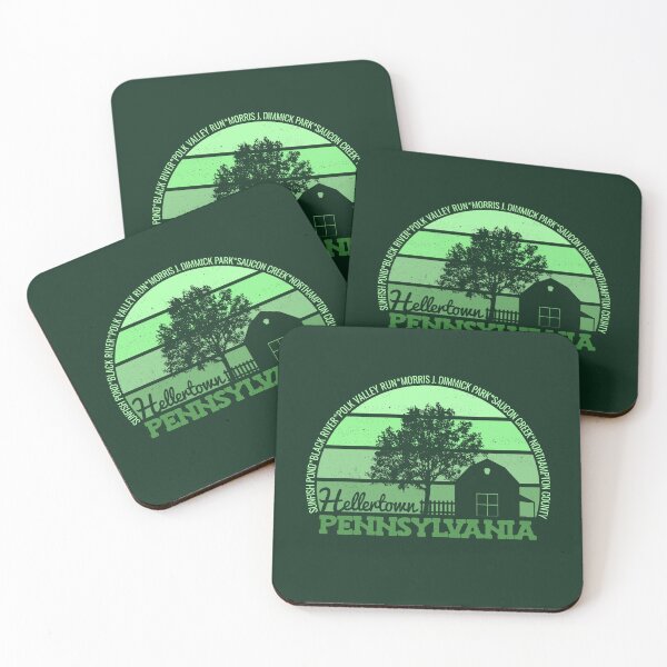 Item preview, Hellertown Pennsylvania Sunset Retro Vintage Local Pride Logo designed and sold by CRHPOD20.