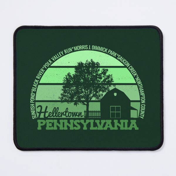 Item preview, Hellertown Pennsylvania Sunset Retro Vintage Local Pride Logo designed and sold by CRHPOD20.
