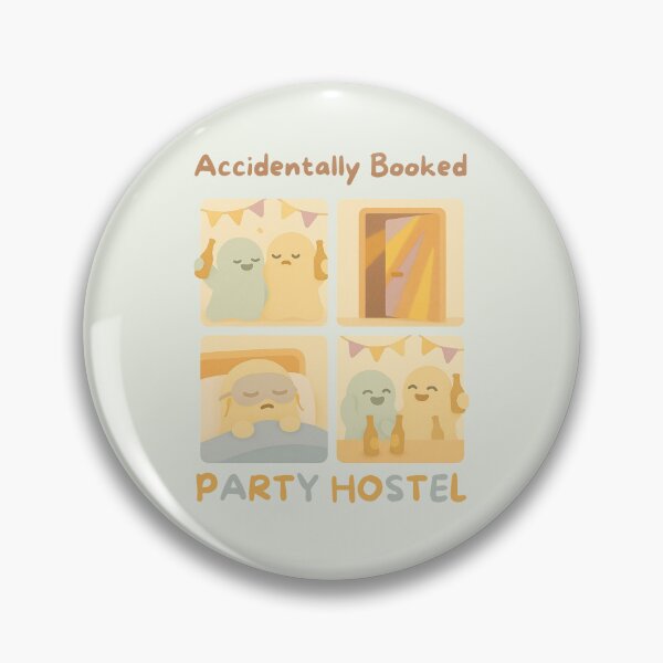 Item preview, Accidentaly Party Hostel - Funny travel designs designed and sold by HolaNomad.