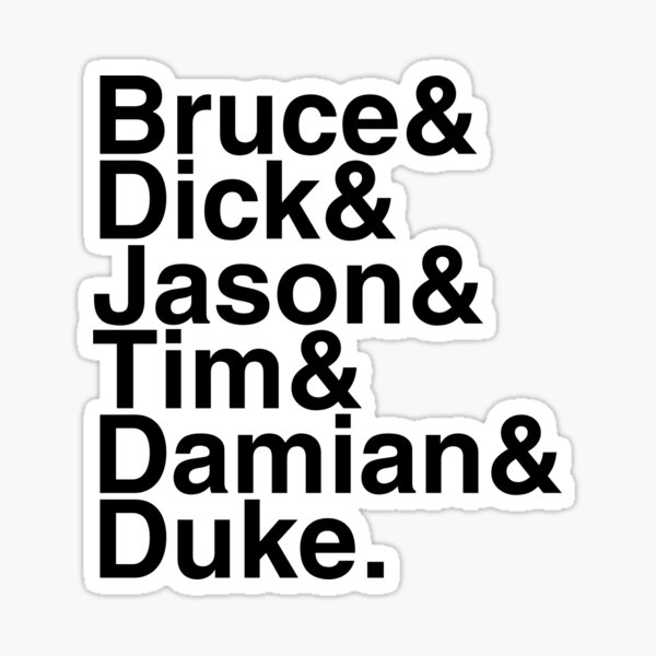 Item preview, Bats and Robins Batboys Listed Bruce & Dick & Jason & Tim & Damian & Duke designed and sold by jiminsyeol.