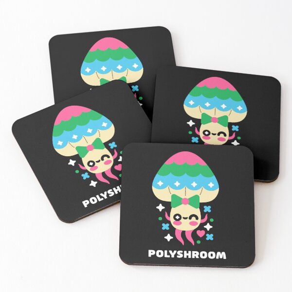 Item preview, Polysexual Pride Mushroom designed and sold by musingtreeart.
