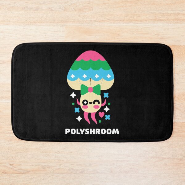 Item preview, Polysexual Pride Mushroom designed and sold by musingtreeart.