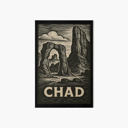 Item preview, Chad Linocut Style  designed and sold by Thistle-TShop.