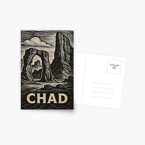 Item preview, Chad Linocut Style  designed and sold by Thistle-TShop.