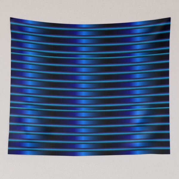 Item preview, Seamless pttern background of electric blue Horizontal light bulbs. Creates a pipe like surface. designed and sold by CreativebyTKK.