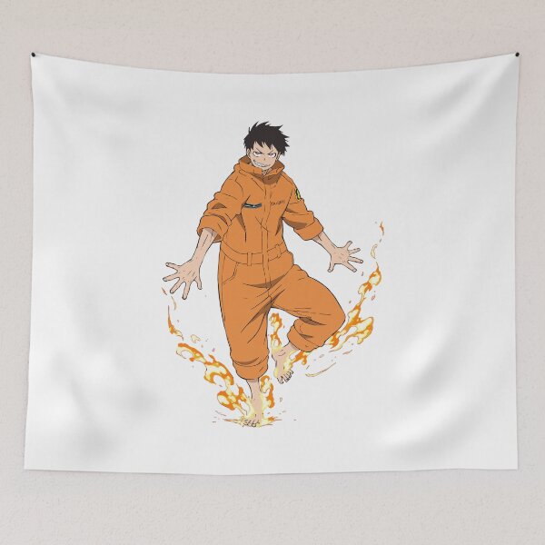 Item preview, Shinra Kusakabe stand with fire designed and sold by Anime-ascrocco.