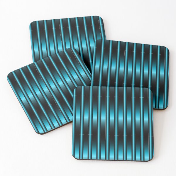 Item preview, Seamless pttern background of electric turquoise vertical light bulbs. Creates a pipe like surface. designed and sold by CreativebyTKK.