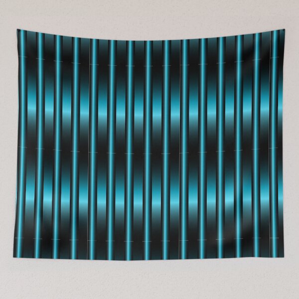 Item preview, Seamless pttern background of electric turquoise vertical light bulbs. Creates a pipe like surface. designed and sold by CreativebyTKK.