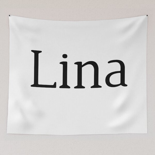 Item preview, Lina – Elegant Arabic Girl Name in Bold Black Cartoon Font designed and sold by Simplty.