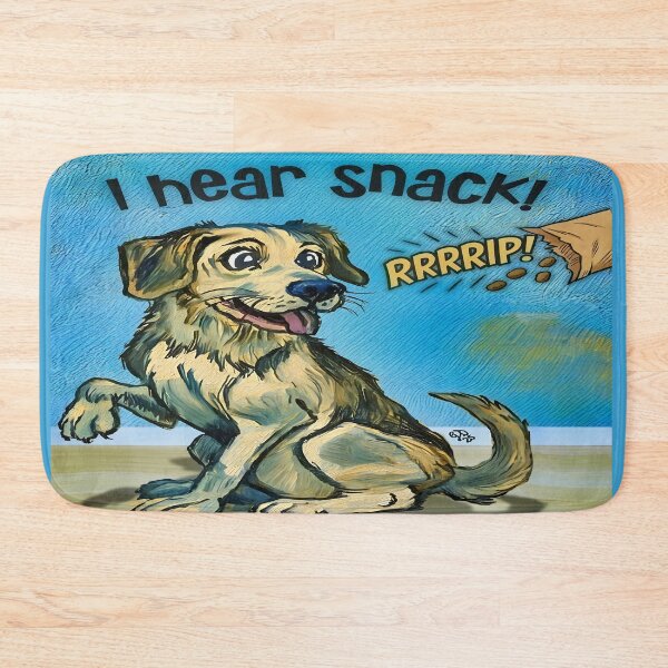 Item preview, Snack Alert! Expressive Dog Art with Big Eyes designed and sold by gleefulme.